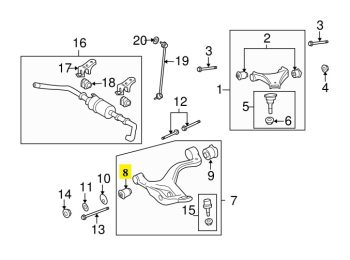 IMS GENUINE RANGE ROVER BUSH LOWER FRONT RBX500432-RANGE ROVER SPORT L320 2009-2012