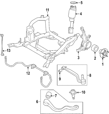 DR AIRMATIC RANGE ROVER NEW AIRMATIC AIR SPRING RIGHT HAND RNB000740- RANGE ROVER VOGUE L322 2005-2012