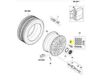 IMS GENUINE BENTLEY NEW ROAD WHEEL SCREW WHT001812 - BENTLEY CONTINENTAL FLYING SPUR/ CONTINENTAL GT/ CONTINENTAL GTC/ CONTINENTAL SUPERSPORTS 2003-PRESENT