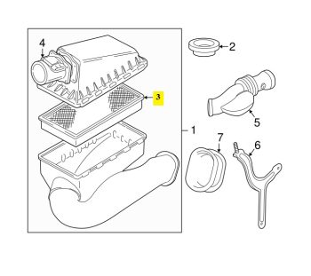 IMS GENUINE JAGUAR NEW AIR FILTER XR88237 - JAGUAR S TYPE X200 1999-2008